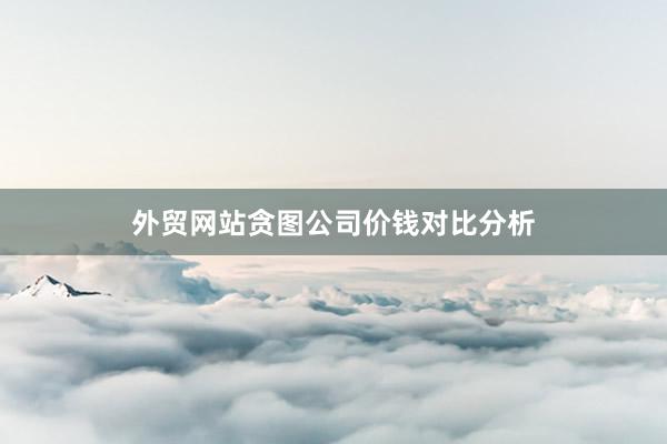 外贸网站贪图公司价钱对比分析